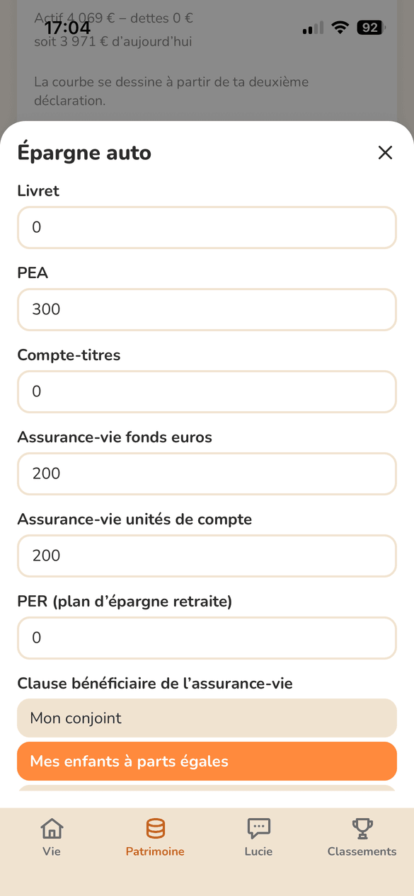 Le volet Épargne auto : ton premier geste